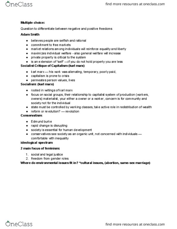 PO101 Lecture Notes - Lecture 5: Multiple Choice thumbnail