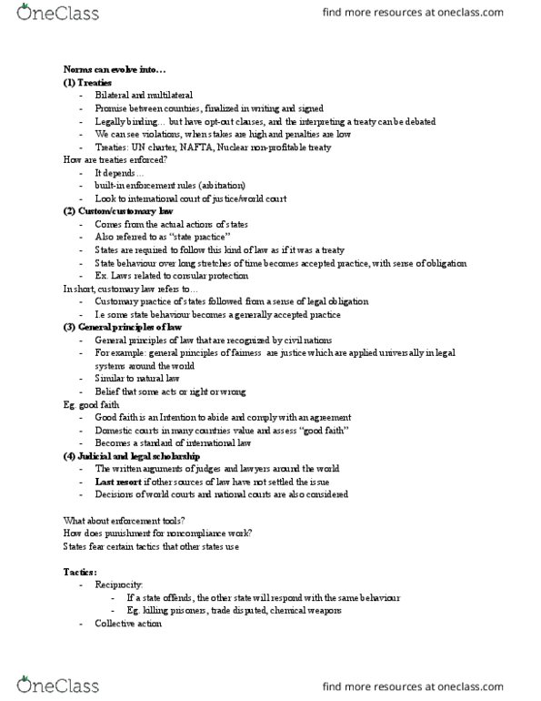 PO102 Lecture Notes - Lecture 11: Contract, North American Free Trade Agreement, Collective Action thumbnail