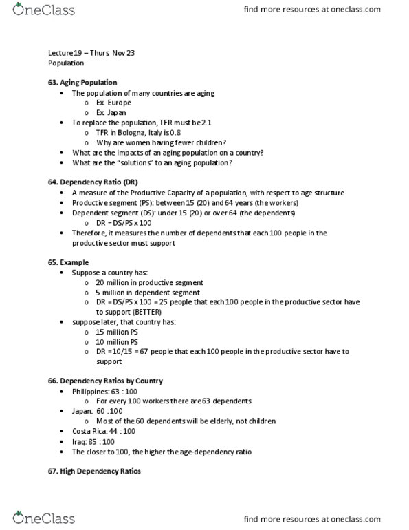 GEOG 1280 Lecture Notes - Lecture 19: Dependency Ratio thumbnail