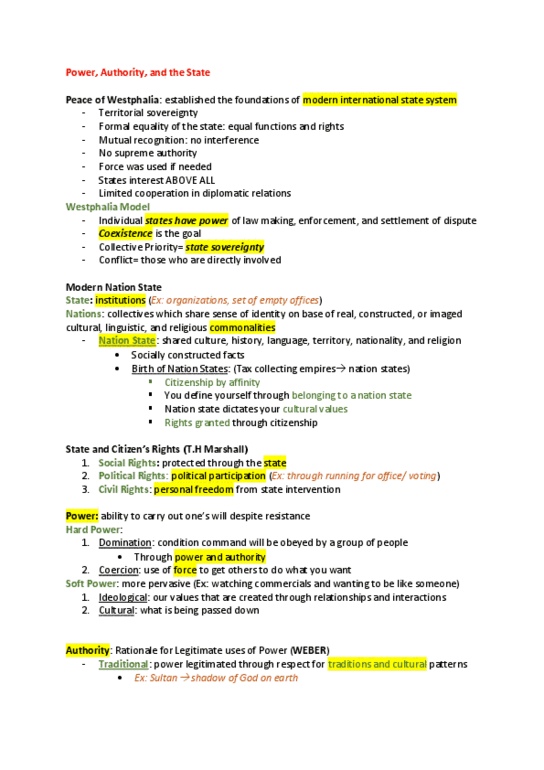 SOCL 1101 Lecture 4: Power, Authority, and the State thumbnail