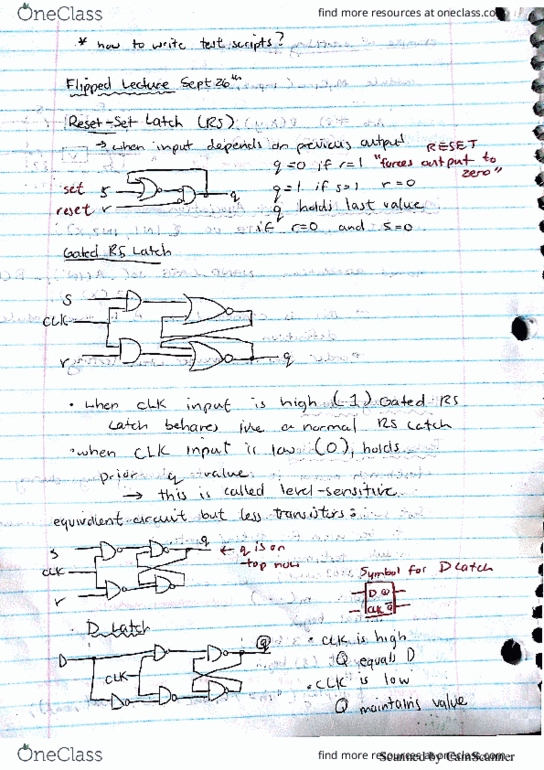 CPEN 211 Lecture 9: 211 6 Sequential Logic, FlipFlops thumbnail