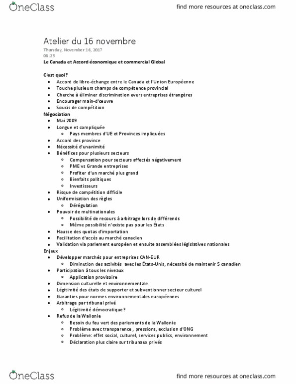 PAP 1701 Lecture Notes - Lecture 16: Parlement, Dispositif, Diminution thumbnail