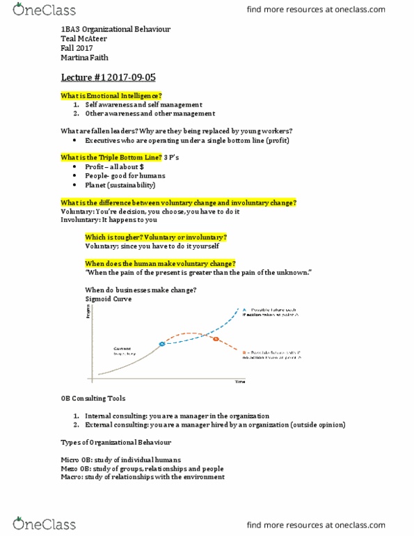 COMMERCE 1BA3 Lecture Notes - Lecture 1: Positive Psychological Capital, Triple Bottom Line, Sigmoid Function thumbnail