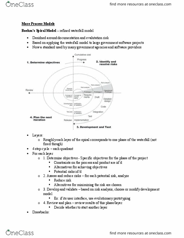 CISC 327 Lecture Notes - Lecture 3: Software Prototyping, Spiral Model, Software Projects thumbnail