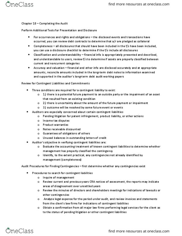 BU477 Lecture Notes - Lecture 26: Contingent Liability, Patent Infringement, Product Liability thumbnail