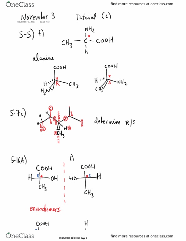 CHEM 2020 Lecture 6: November 3 Tutorial (C) thumbnail