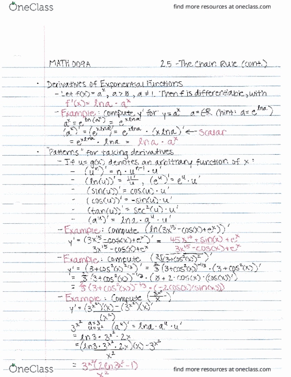 Math 009a Final Exam Guide Comprehensive Notes For The Exam 50 Pages Long