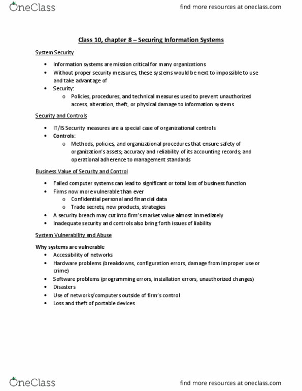 ITM 102 Lecture Notes - Lecture 9: Radio Frequency, Information System, Trojan Horse thumbnail