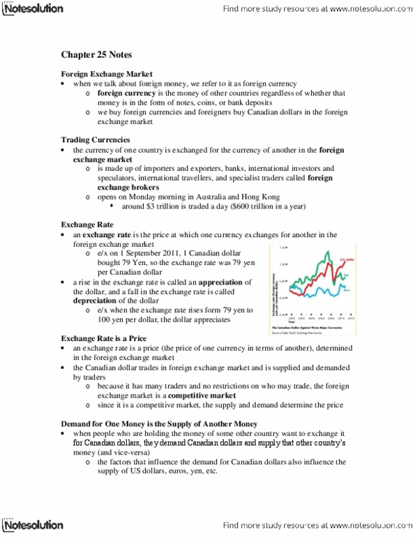 Economics 1022A/B Lecture Notes - Crawling Peg, Currency Intervention, Foreign Exchange Market thumbnail