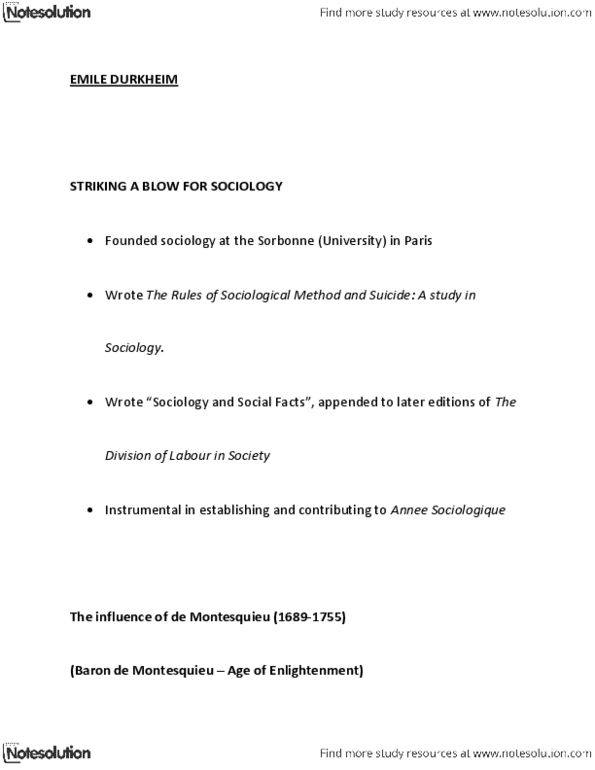 CRIM 2416 Lecture Notes - Auguste Comte, Human Science, Scientific Method thumbnail