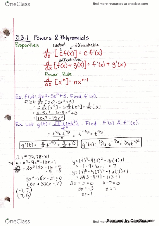 MATH 115 Chapter 3: Math115 Notes for Chapter 3 thumbnail