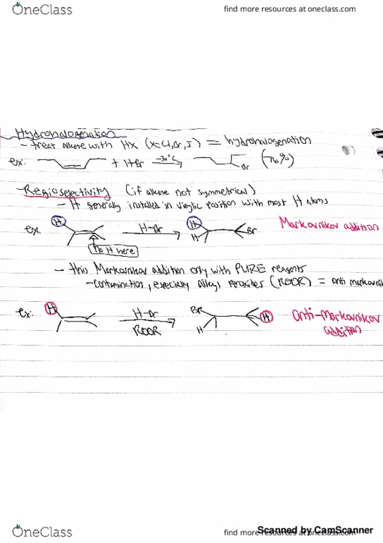 CHM 201 Chapter 8: Hydrohalogenation Reactions (intro and mechanism) thumbnail
