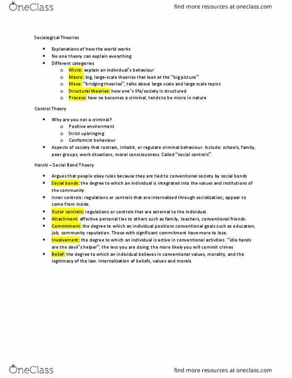 SOC 1500 Lecture Notes - Lecture 4: Differential Association, Ritualism In The Church Of England, White-Collar Crime thumbnail