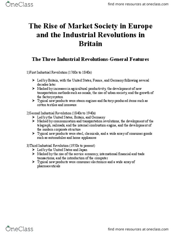 MGMT 1030 Lecture Notes - Lecture 1: Second Industrial Revolution, Infant Mortality, Newcomen Atmospheric Engine thumbnail