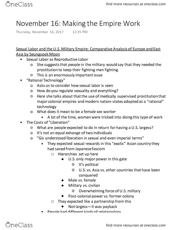 HISTORY 152A Lecture Notes - Lecture 12: Asian Americans, Nationstates, Ebeye Island thumbnail