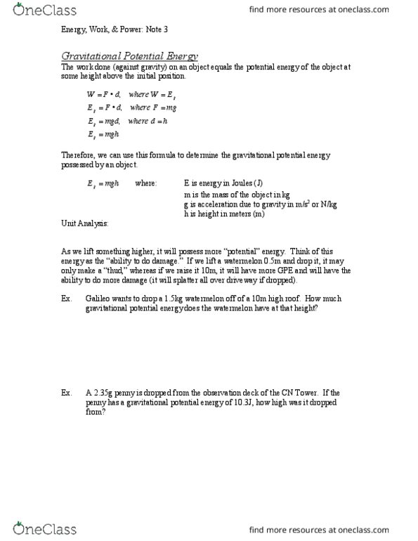 CHEM 1R03 Lecture 1: SPH3U,T3L3,GPE thumbnail