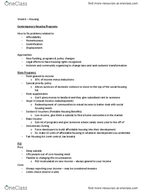 PLE 535 Lecture 6: Week 6 – Housing thumbnail