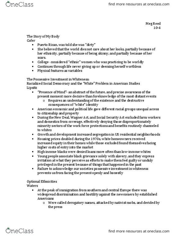 SOCI 3193 Lecture Notes - Lecture 9: National Labor Relations Act thumbnail