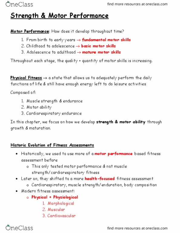 KINESIOL 2F03 Lecture Notes - Lecture 7: Cardiorespiratory Fitness thumbnail