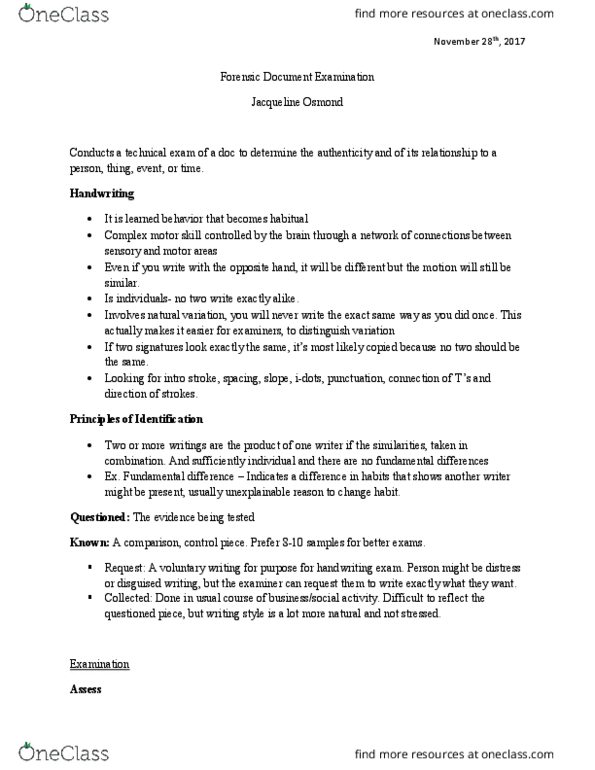 FSC239Y5 Lecture Notes - Lecture 21: Motor Skill, Motor Cortex thumbnail