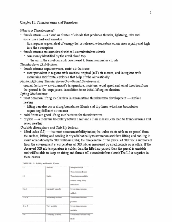 GEOG 1112 Chapter 11: Thunderstorms and Tornados thumbnail