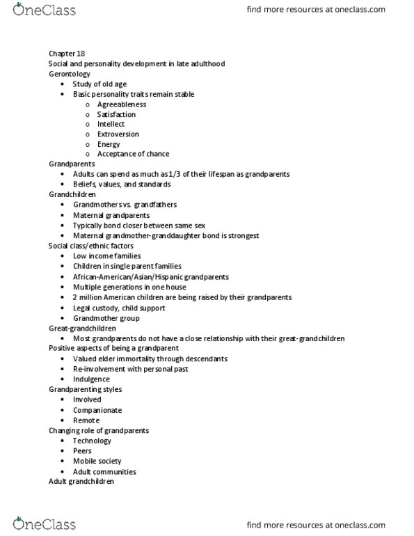 PSYC 3120 Lecture Notes - Lecture 20: Erik Erikson, Legal Custody, Extraversion And Introversion thumbnail