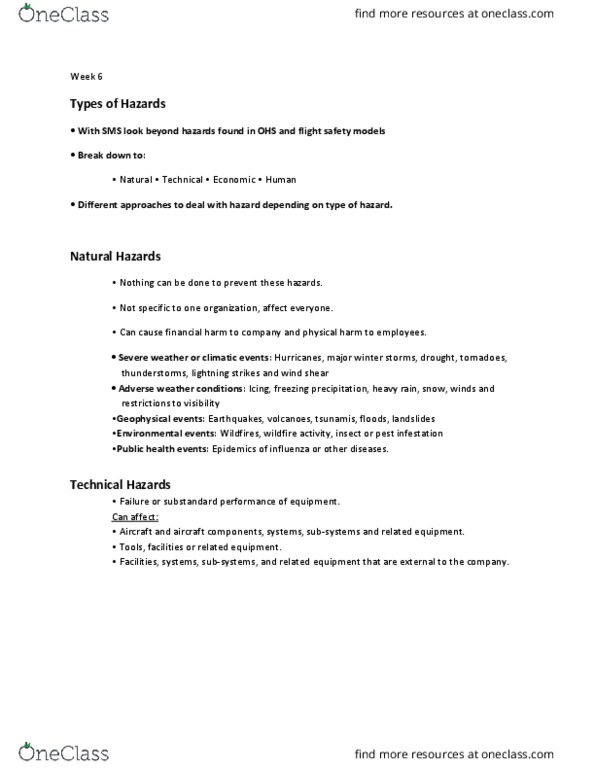 Aviation Safety SMS221 Lecture Notes - Lecture 6: Wind Shear, Lightning, Public Health thumbnail