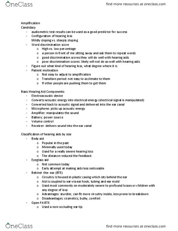 CSD 212 Lecture Notes - Lecture 17: Hearing Aid, Monaural, Digital Signal Processor thumbnail