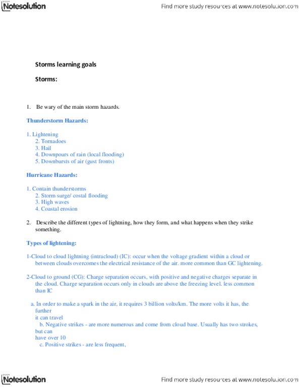 EOSC 114 Lecture Notes - Tornado Watch, Westerlies, Fluid Parcel thumbnail