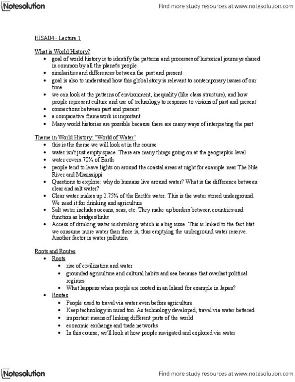 HISA04H3 Lecture Notes - Blackboard, Syphilis thumbnail