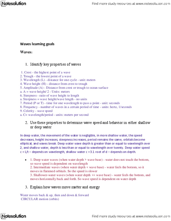 EOSC 114 Lecture Notes - Surf Zone, Sediment Transport, Megathrust Earthquake thumbnail