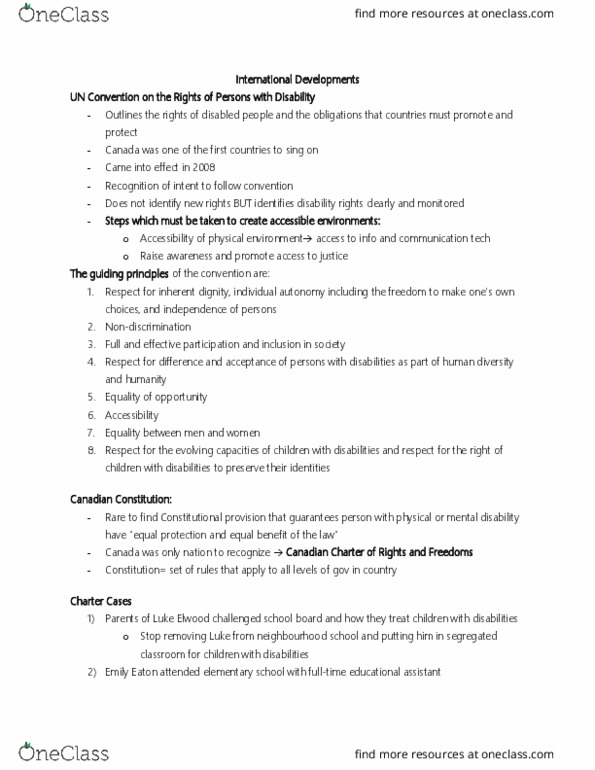 INT 902 Lecture Notes - Lecture 7: Equal Protection Clause, Karen People, Canadian Human Rights Act thumbnail