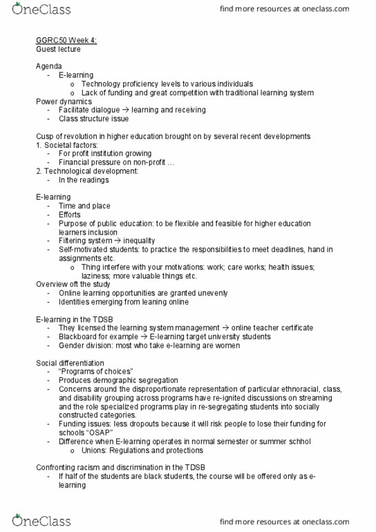 GGRC50H3 Lecture Notes - Lecture 4: Toronto District School Board, Human Capital thumbnail