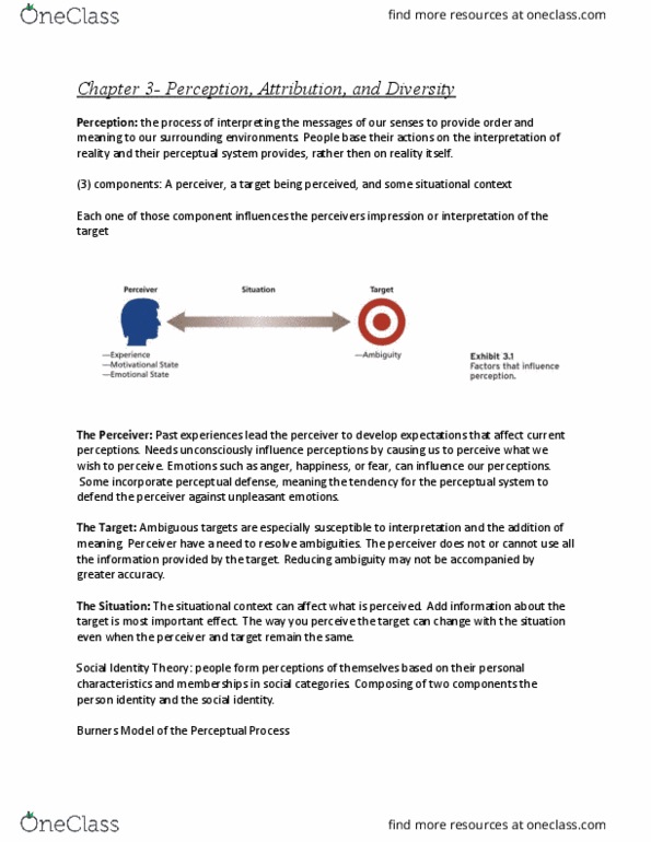 HROB 2090 Chapter Notes - Chapter 3: Fundamental Attribution Error thumbnail