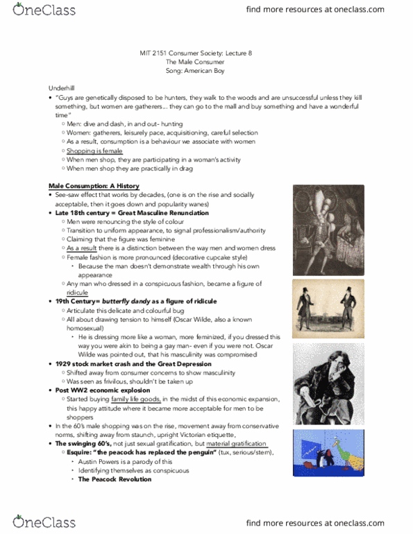 Media, Information and Technoculture 2151A/B Lecture Notes - Lecture 8: Queer Eye, Wall Street Crash Of 1929, Eddie Vedder thumbnail