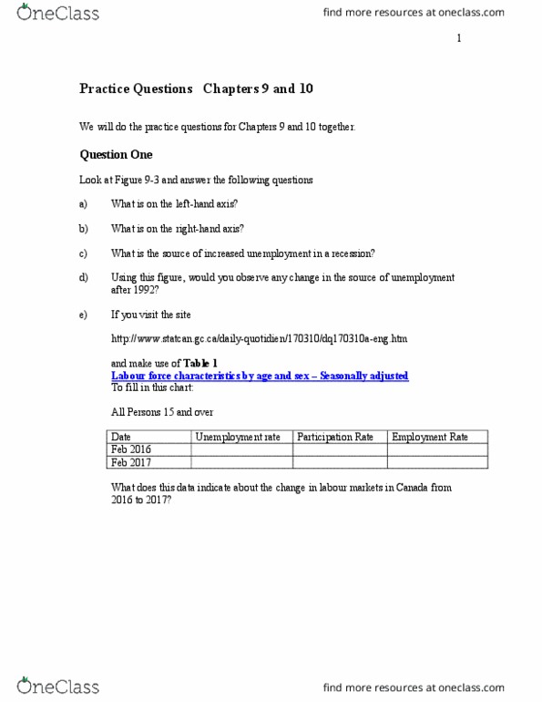 EC290 Lecture Notes - Lecture 10: Government Policy Statement, Index Set, Real Wages thumbnail