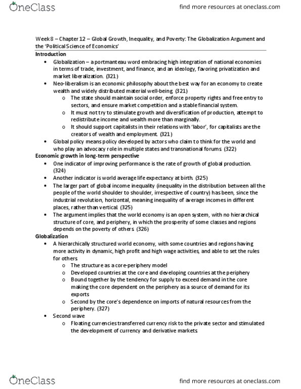 PSCI 2602 Chapter Notes - Chapter 12: Portmanteau, Washington Consensus, Financial Transaction thumbnail