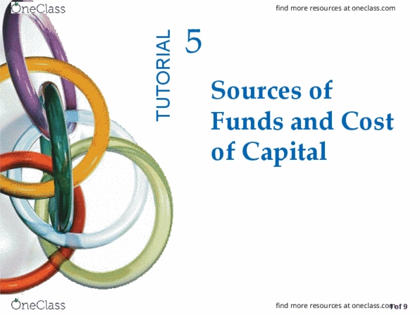 FACC 300 Lecture Notes - Lecture 5: Preferred Stock, Capital Structure, Weighted Arithmetic Mean thumbnail