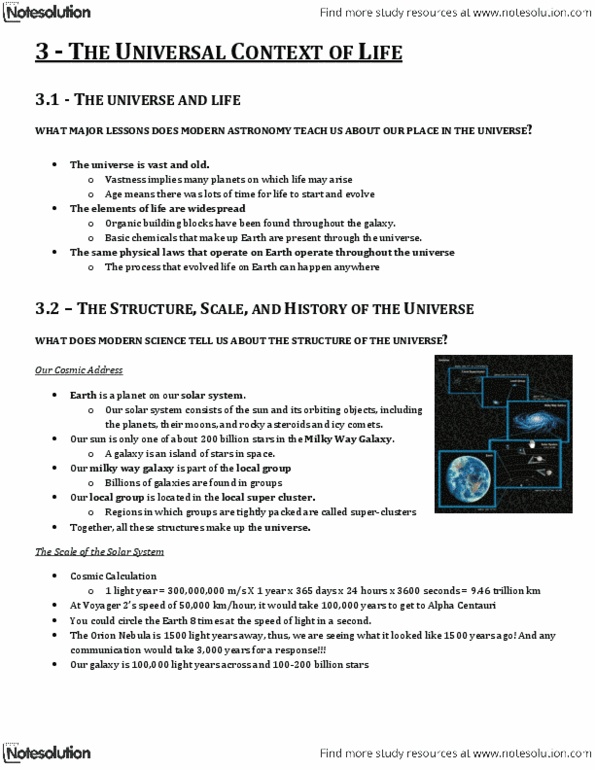 NATS 1880 Lecture Notes - Milky Way, Baryon, Observable Universe thumbnail