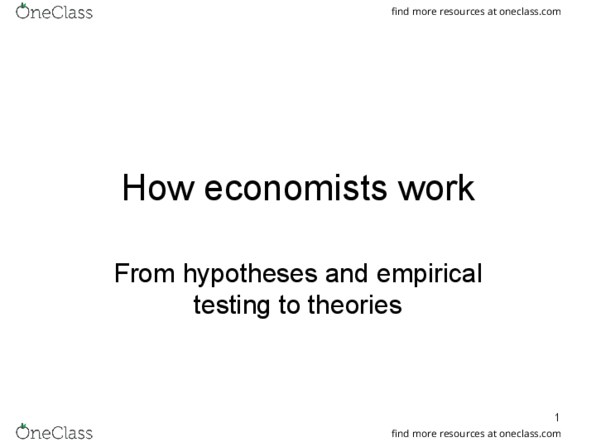 ECON 110 Lecture 1: Ch. 2 Scientific Method and Economic Theories thumbnail
