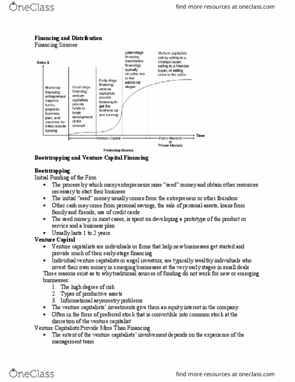 Management and Organizational Studies 1023A/B Lecture Notes - Lecture 7: Venture Capital Financing, Venture Capital, Preferred Stock thumbnail