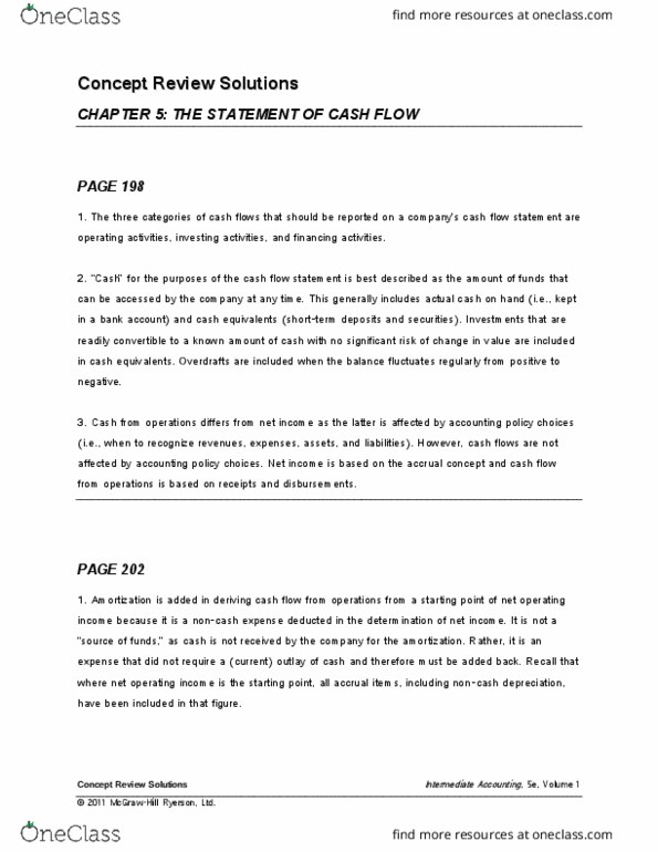 ACTG 3000 Lecture Notes - Lecture 3: Earnings Before Interest And Taxes, Cash Flow Statement, Cash Flow thumbnail