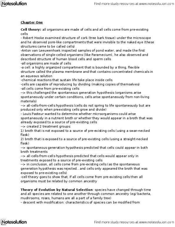 BIOLOGY 1M03 Lecture Notes - Allele Frequency, Trophy Hunting, Capsaicin thumbnail