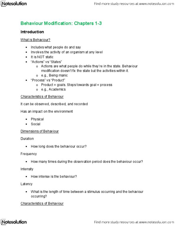 PSYB45H3 Lecture Notes - Applied Behavior Analysis, Clinical Practice, Organizational Behavior Management thumbnail