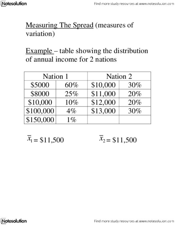 Statistical Sciences 2035 Lecture Notes - Standard Deviation, Point Estimation thumbnail