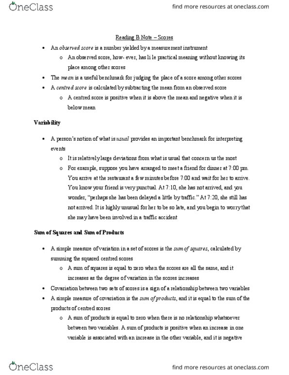 Health Sciences 2801A/B Chapter Notes - Chapter B: Large Deviations Theory, Standard Deviation thumbnail