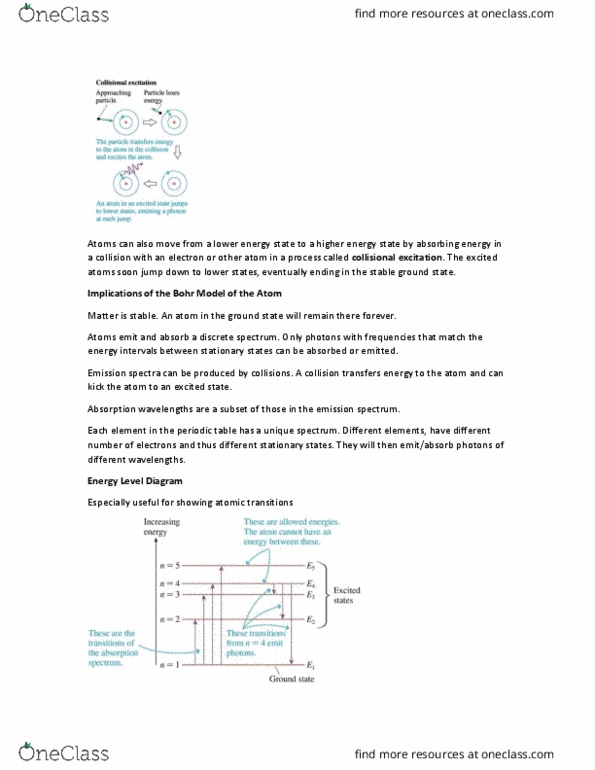 PHYS 2004 Lecture Notes - Lecture 29: Bohr Model, Emission Spectrum thumbnail