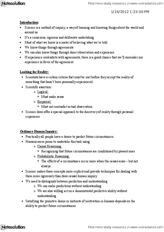 SOCI 211 Chapter Notes - Chapter 1: Literature Review, Cognitive Bias, Fallacy thumbnail