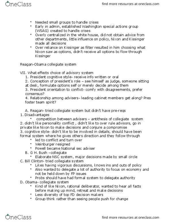 POL SCI 120A Lecture Notes - Lecture 19: Henry Kissinger, Formal System thumbnail