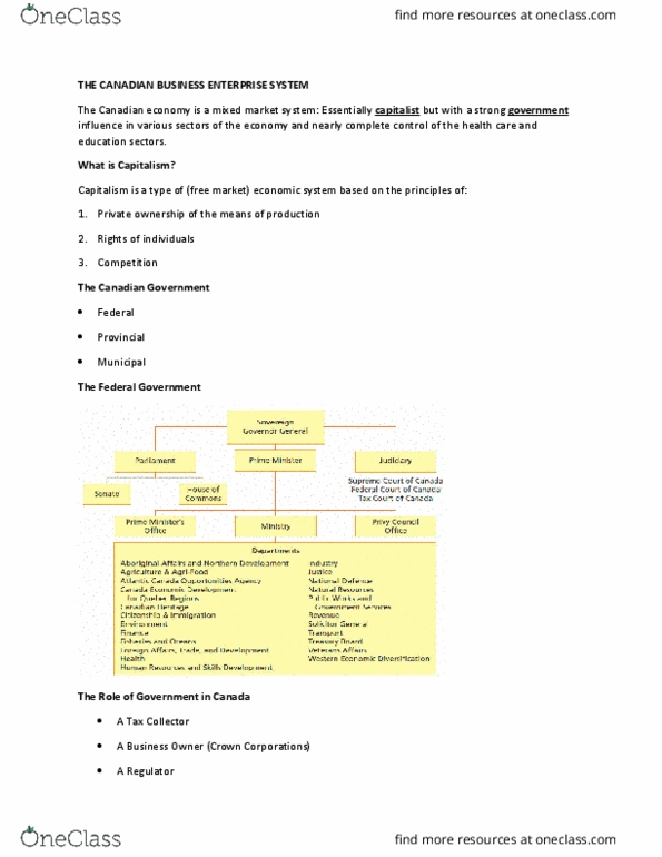 ADMS 1000 Chapter Notes - Chapter 5: Canadian Business, Canada A National Rugby Union Team, Petro-Canada thumbnail